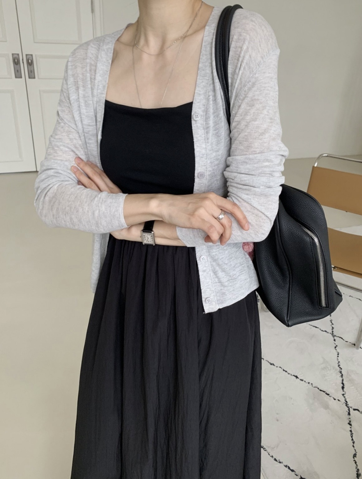 케론 나시원피스 롱 뷔스티에 레이어드 하객룩 여름 휴양지 원피스 이미지 7