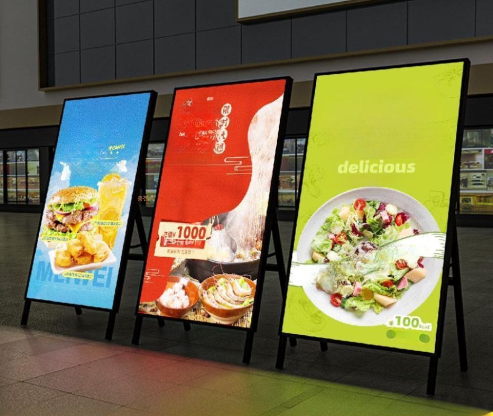 led 입간판 a형 포스터형간판 안내판 칠판 거치대 매장용 광고 철제배너 - 상세 이미지 3