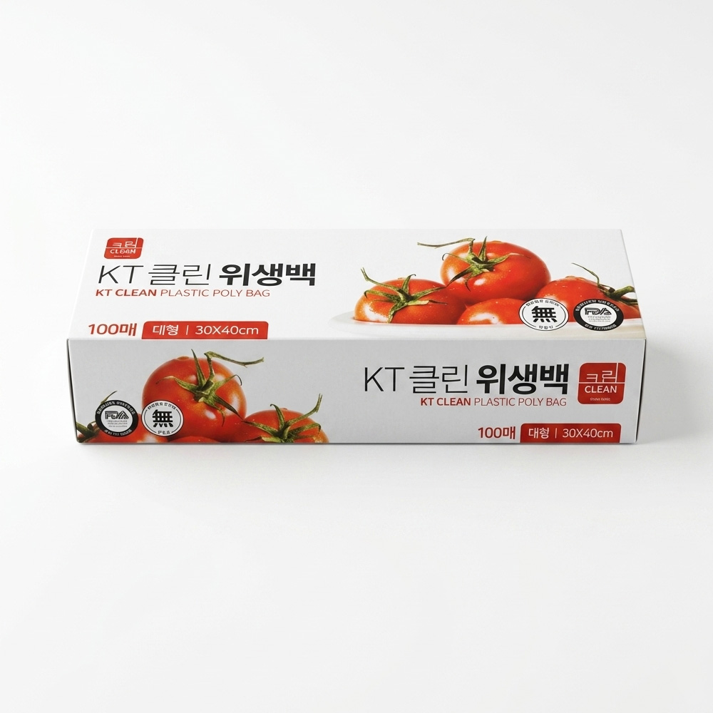 클린 위생백 일회용 비닐봉투 30x40cm, 100매, 5개 - 상세 이미지 2