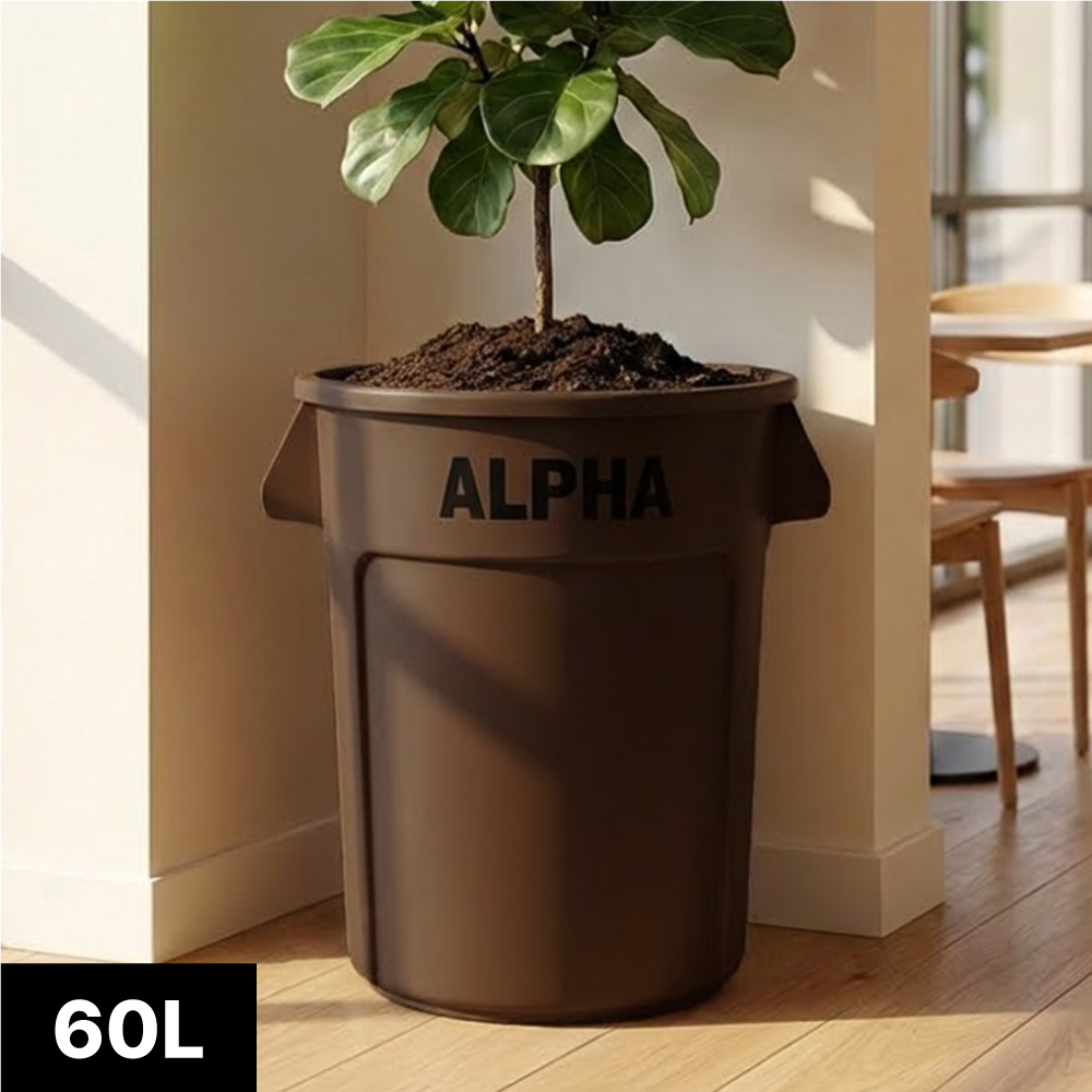 국산 ALPHA 10L 종량제 인테리어 원형 쓰레기통 다용도 캠핑 휴지통 12L 이미지 7