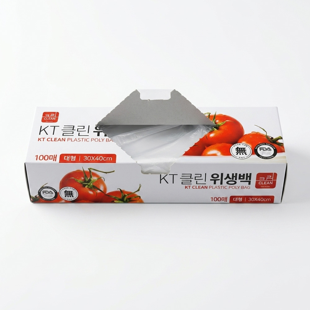 클린 위생백 일회용 비닐봉투 30x40cm, 100매, 5개 - 상세 이미지 4