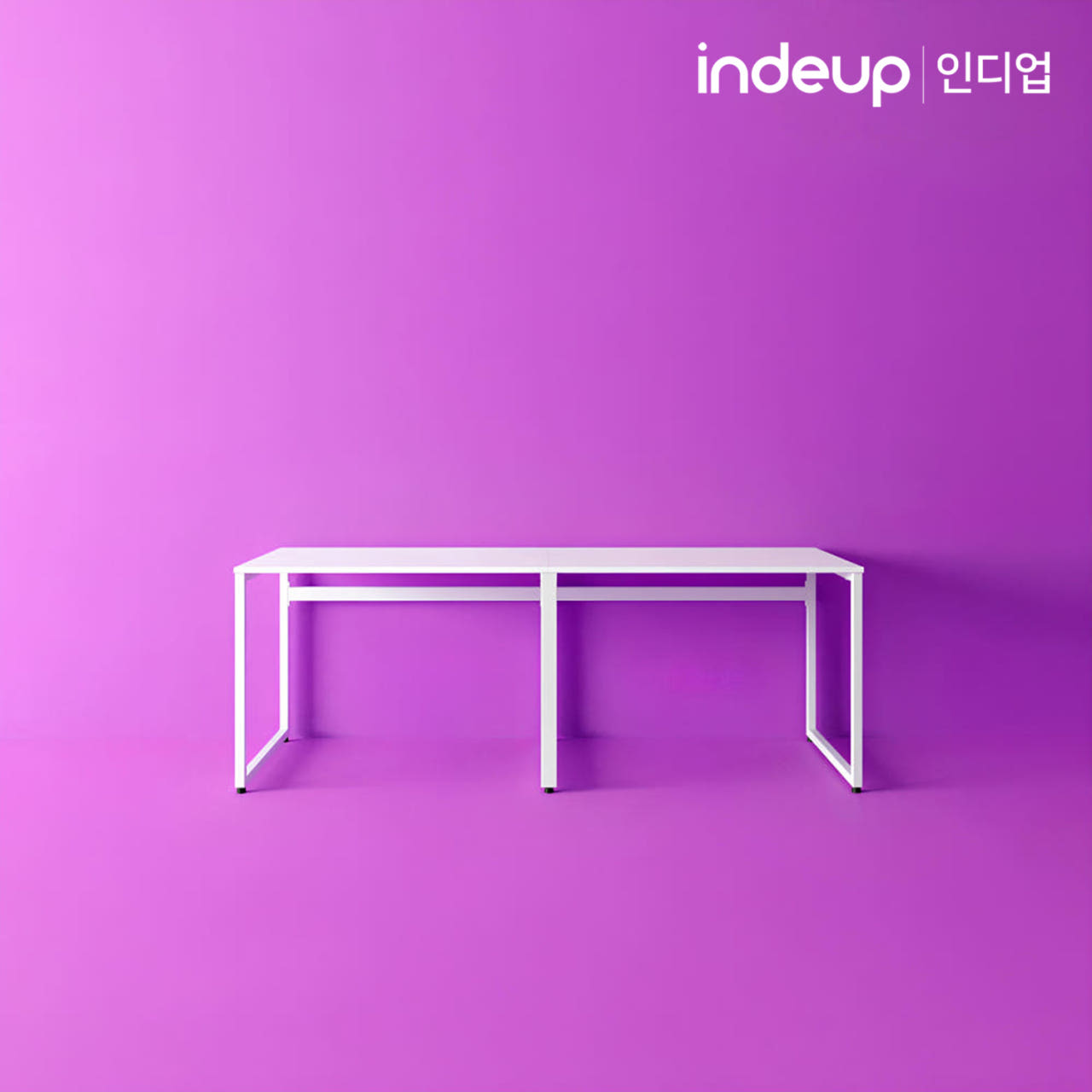 인디업 2000 2인용 책상 컴퓨터책상 학생 부부 거실 넓은 대형 철제 - 상세 이미지 3