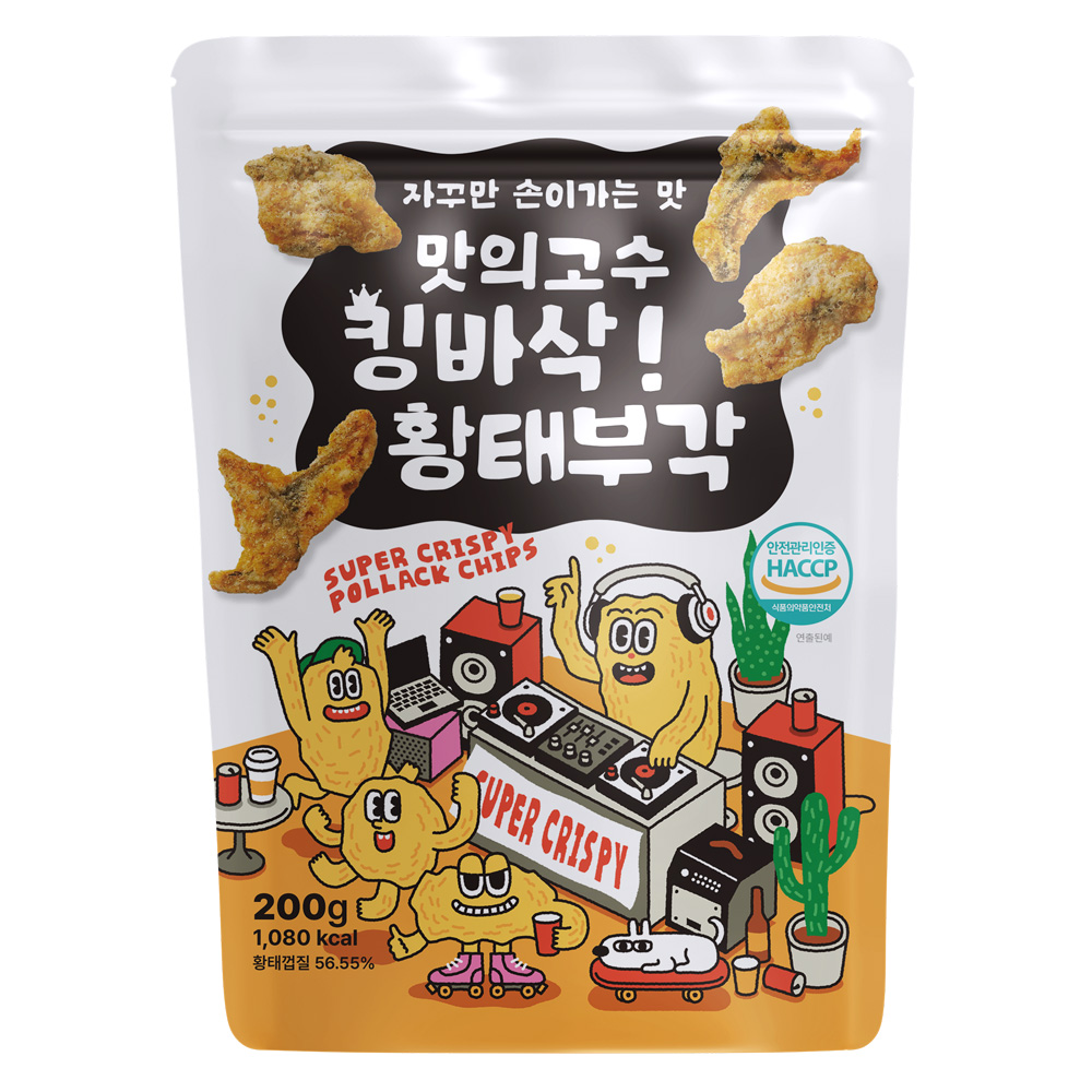 킹바삭 황태부각 맥주안주 주전부리 황태껍질 200g 디핑소스제공 - 상세 이미지 2