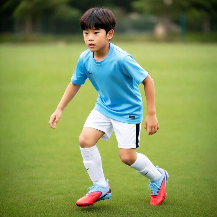 나이키 주니어 팬텀 6 로우 아카데미 HG HQ2046-400 아동 축구화 - 상세 이미지 2