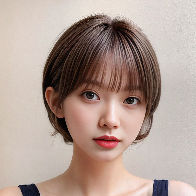 숏컷가발 머리 티안나는 짧은 컷트 자연스러운 가발 스타일 단발머리 커트 - 상세 이미지 2