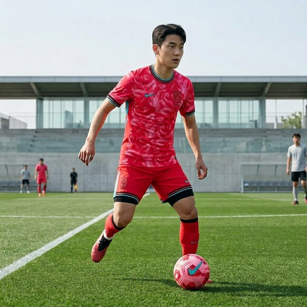 [국내매장판] 나이키 대한민국 축구 국가대표팀 유니폼 반팔 티셔츠 코리아 저지 레드, 105(XL) - 상세 이미지 4