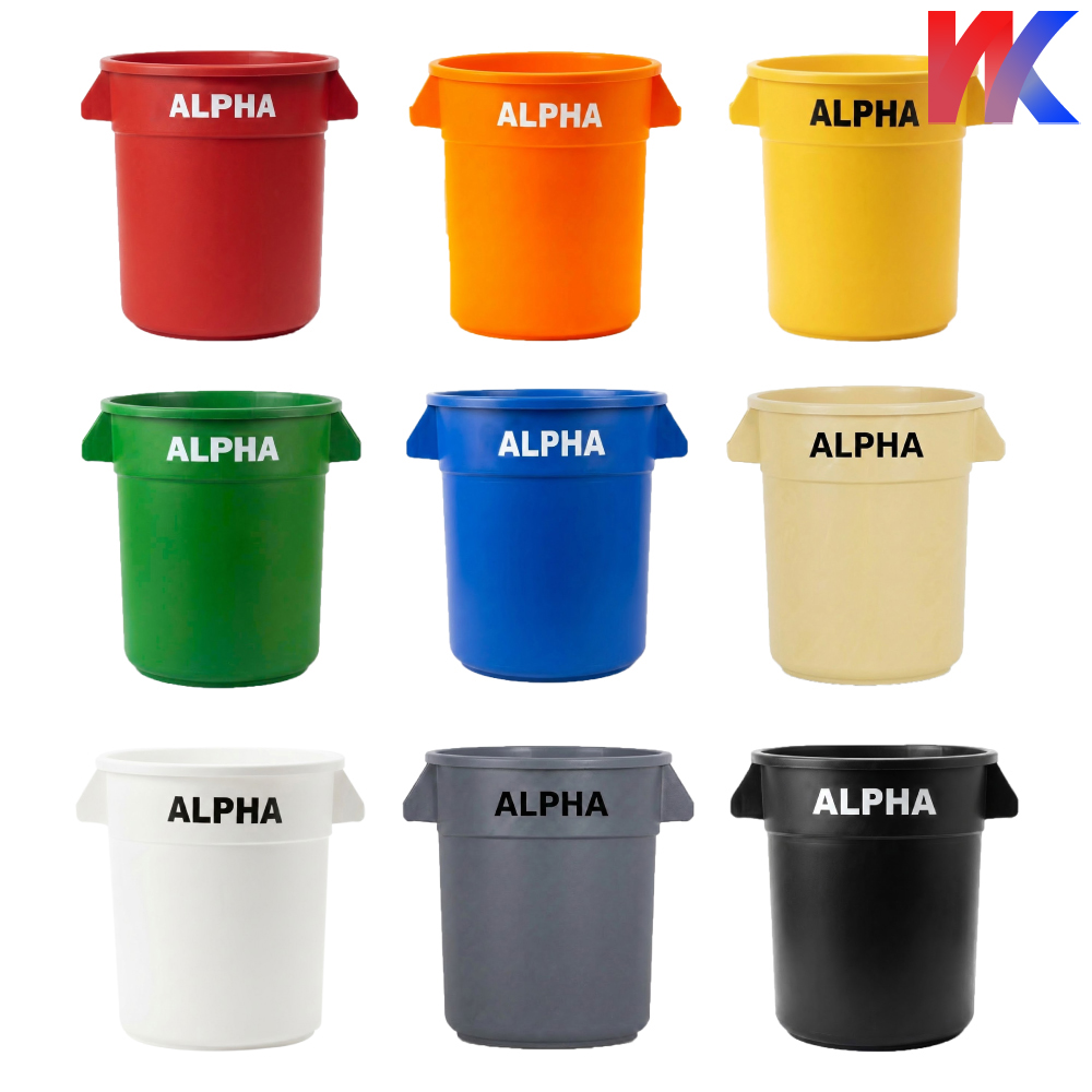 국산 ALPHA 10L 종량제 인테리어 원형 쓰레기통 다용도 캠핑 휴지통 12L - 상품 이미지