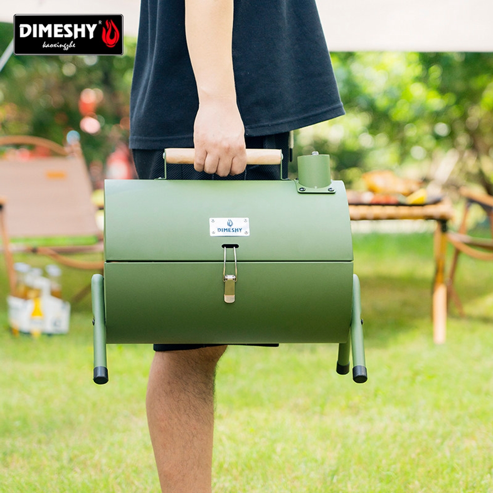 휴대용 캠핑 바베큐화로대 그릴 숯불 바베큐 훈제 훈연기 야외 거치대 - 상세 이미지 2