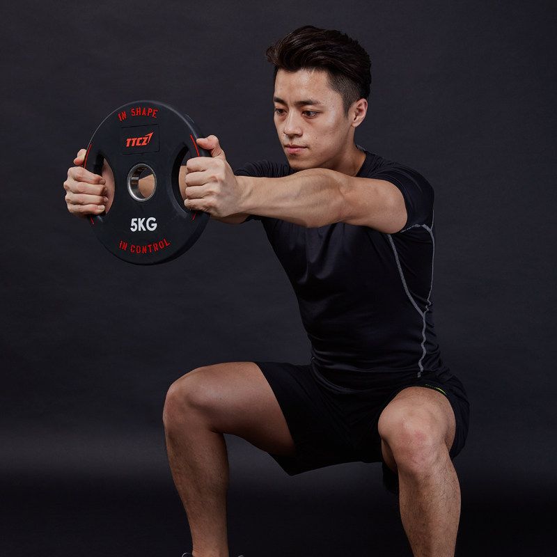 우레탄 중량원판 바벨 우레탄원판 폴리곤 넘버스 알통스포츠 중량원판세트 - 상세 이미지 2