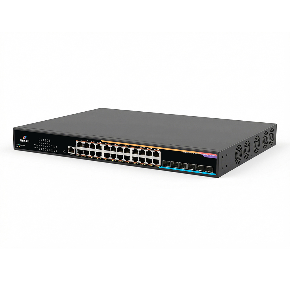 넥스트유 포넥트 MX2 24포트 2.5G 10G 6SFP+ PoE BT 90W L3매니지드 스위치허브 - 상세 이미지 3