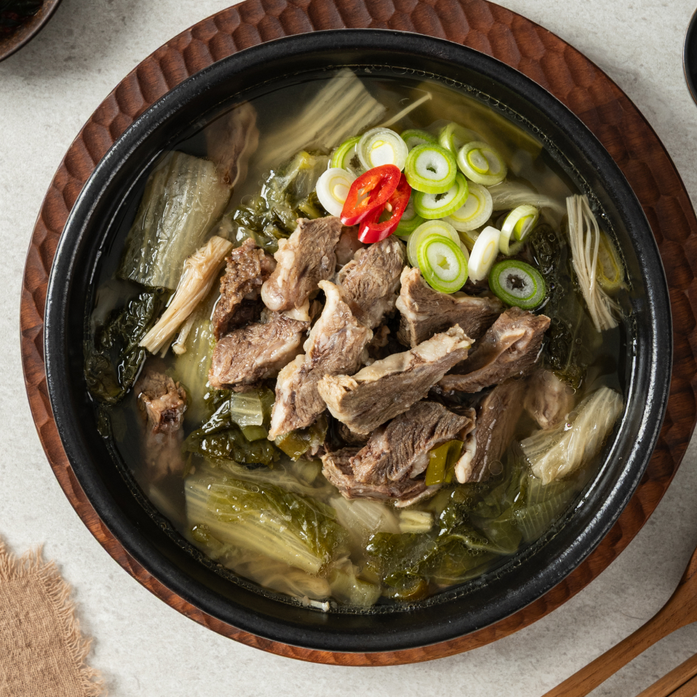 [1+1] 속편한 맑은 인계동 해장국 500g 소고기 우거지 국밥맛집 캠핑 - 상세 이미지 2