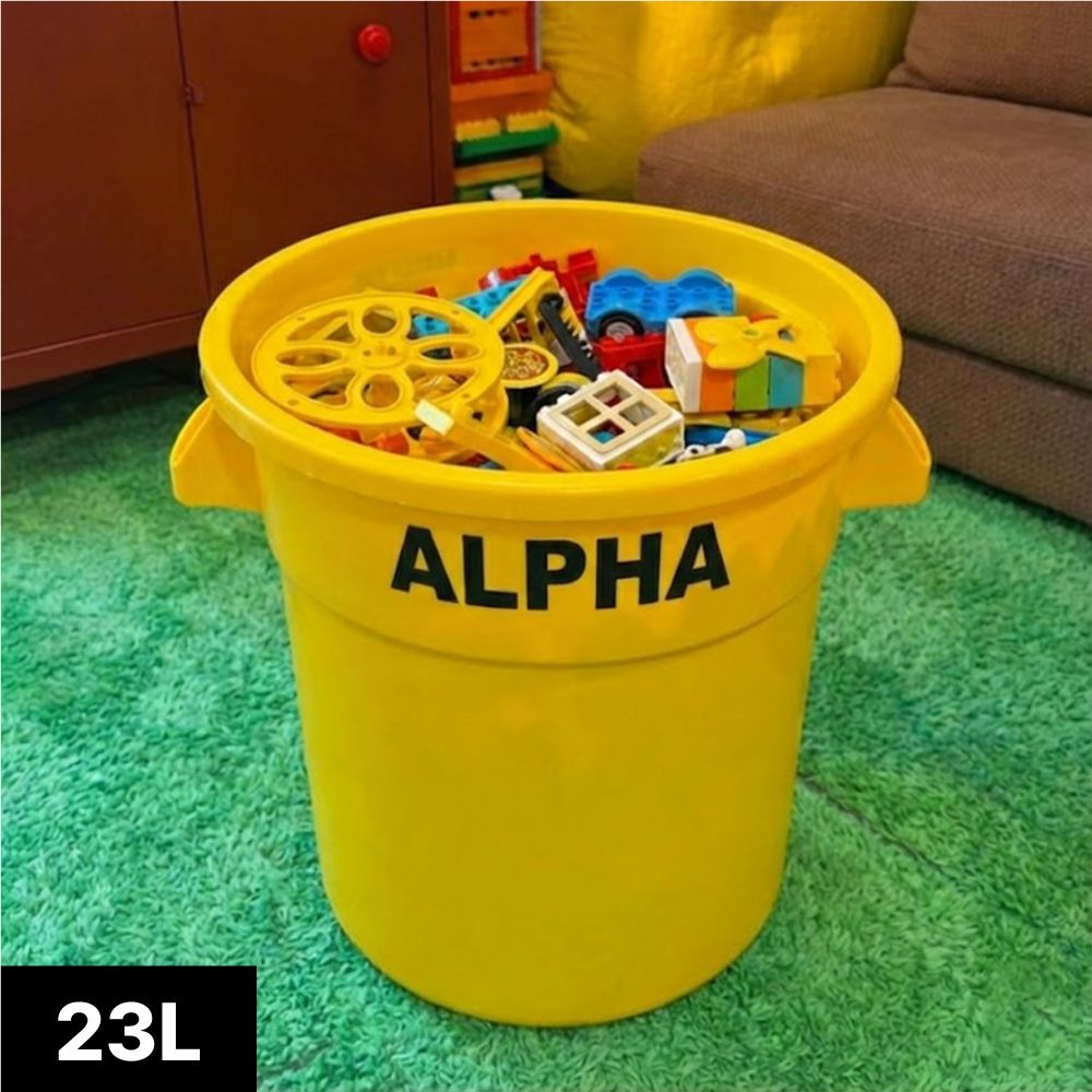 국산 ALPHA 10L 종량제 인테리어 원형 쓰레기통 다용도 캠핑 휴지통 12L - 상세 이미지 4