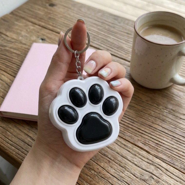 멍냥젤리 클릭커 키링 고양이 강아지 키체인 우정 선물 친구 학생 연인 반려 동물 - 상품 이미지