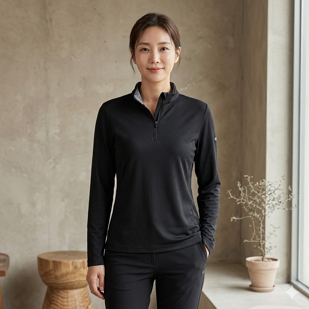 MILLET 밀레 여자 봄 아웃도어 스포티 스판 등산 긴팔티셔츠 - 상품 이미지
