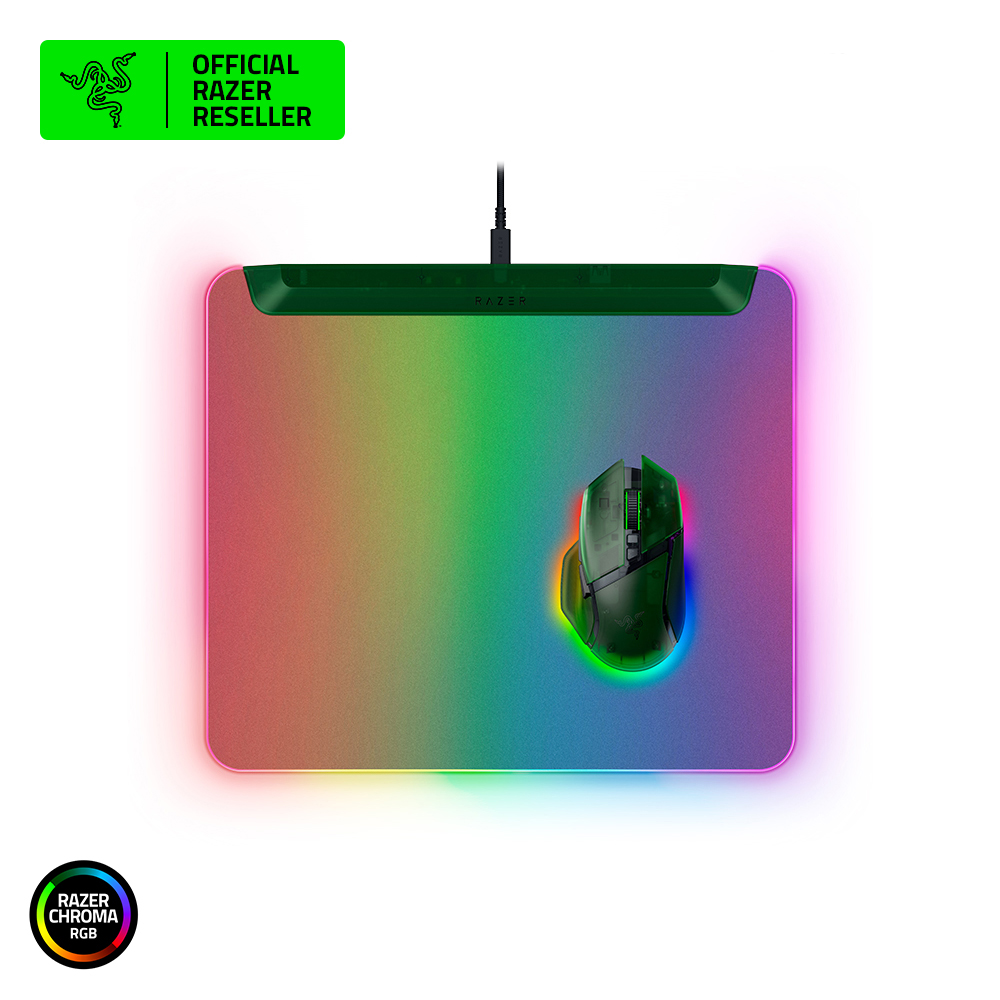 레이저코리아 파이어플라이 V2 Pro RGB 마우스패드 팬텀 그린 에디션 - 상품 이미지