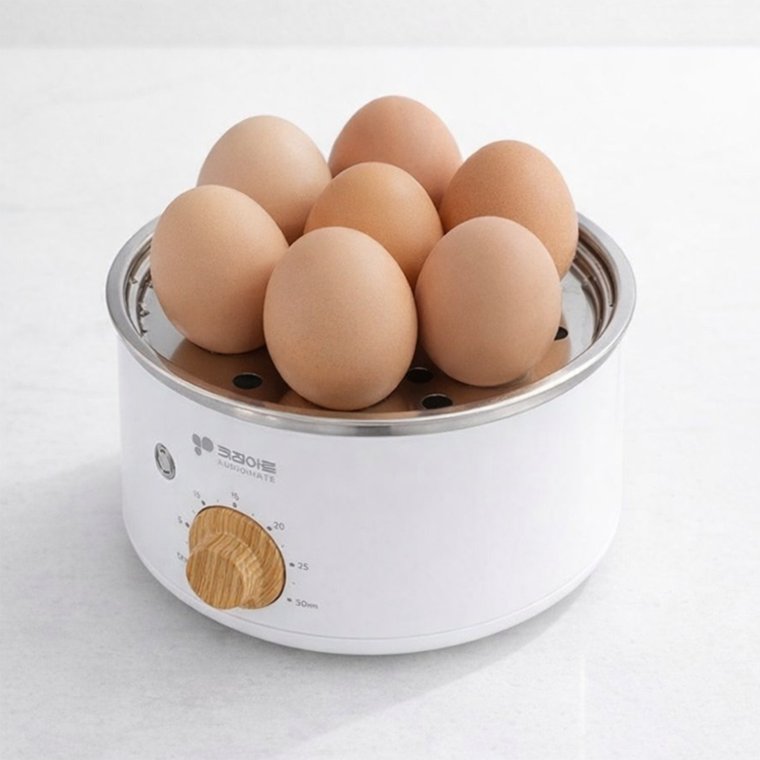 올스텐 계란찜기 반숙 야채 찐빵 만두 옥수수 고구마 계란삶는기계 멀티쿠커 키친아트 에그쿠커 1단 - 상품 이미지
