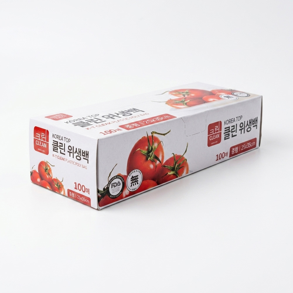 클린 위생백 일회용 비닐봉투 25x35cm, 100매, 5개 - 상세 이미지 3
