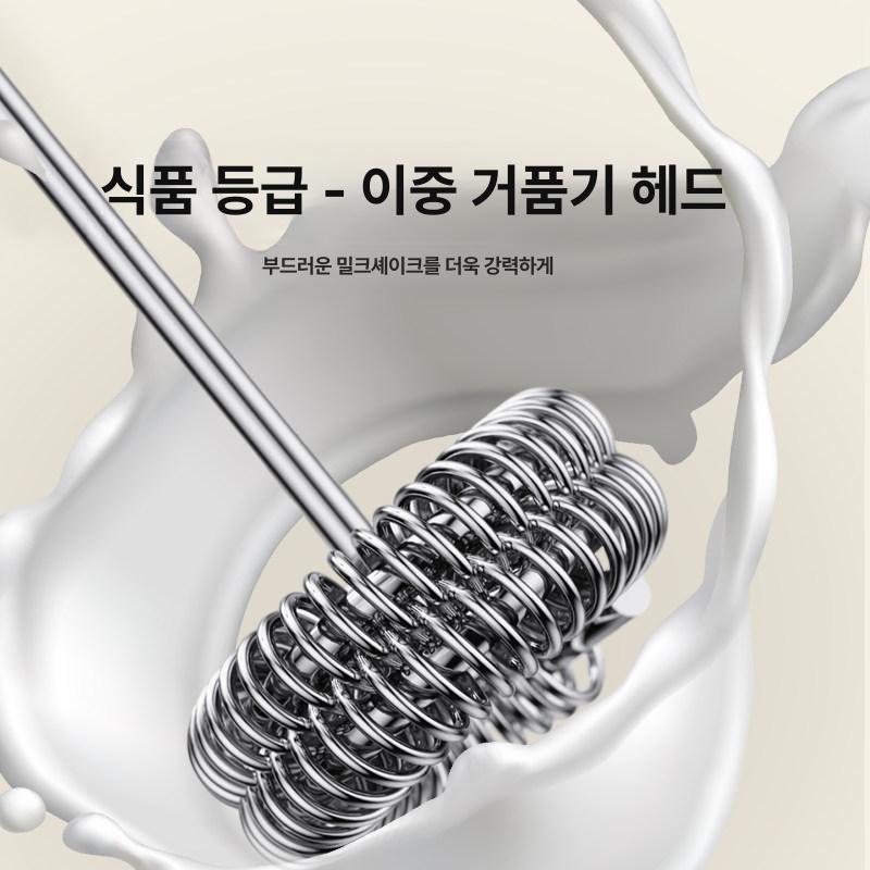 충전식 미니 핸드휘핑기 전동 베이킹 소형 거품기 심플 화이트 단일 헤드 - 상세 이미지 4