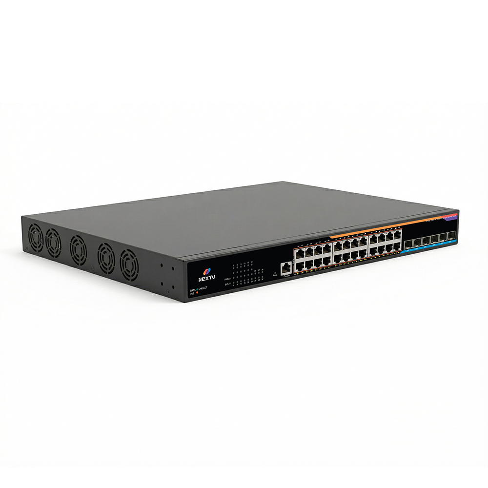 넥스트유 포넥트 MX2 24포트 2.5G 10G 6SFP+ PoE BT 90W L3매니지드 스위치허브 - 상세 이미지 2