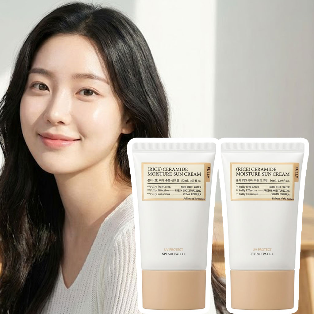1+1 풀리 쌀 세라 쌀세라 수분 선크림 50ml 썬크림 - 상품 이미지