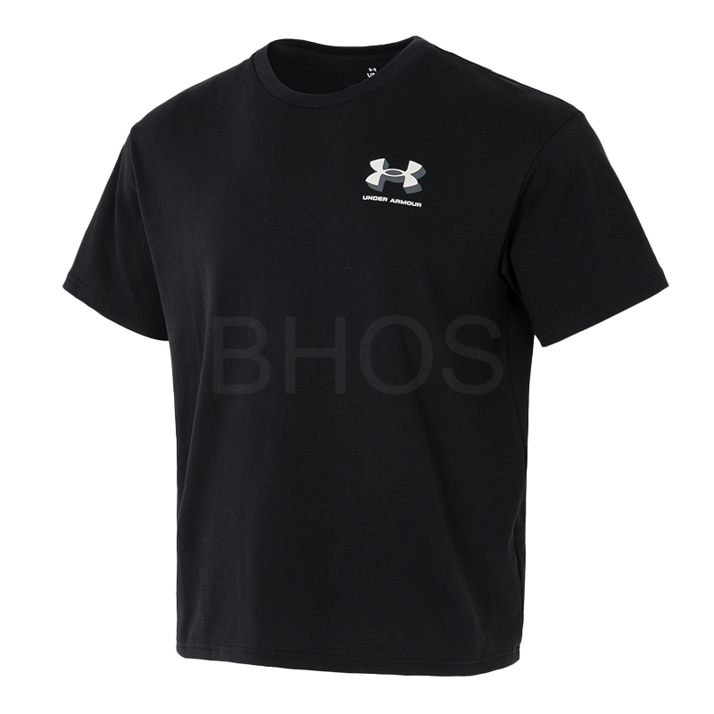 언더아머 UA HW SS MFO 블랙 남성 티셔츠