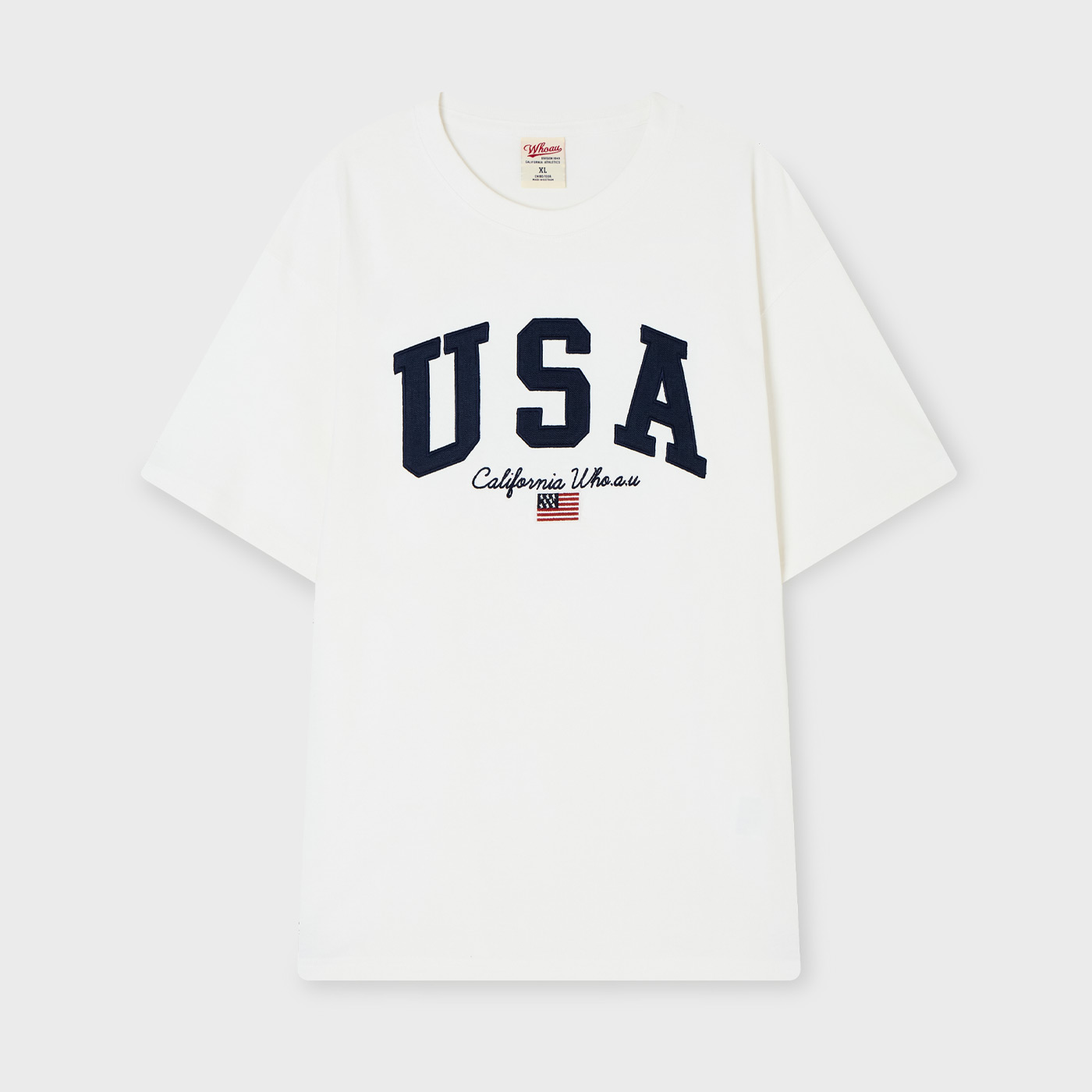 [N배송][후아유] USA 패치 반팔티(공용) / WHRAG2431U - 상세 이미지 2
