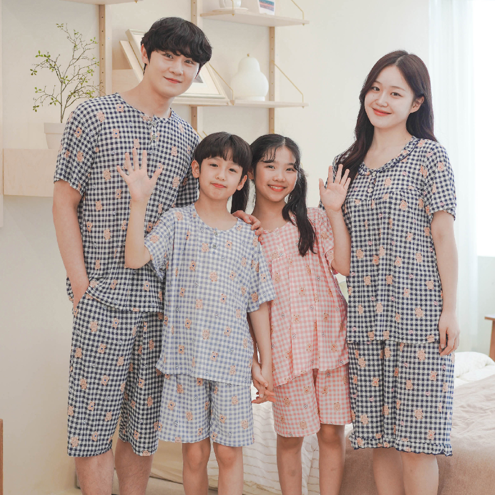 폭스클럽 여름잠옷 냉감 가족 여성 남성 빅사이즈 홈웨어 파자마 인견잠옷 상품 이미지