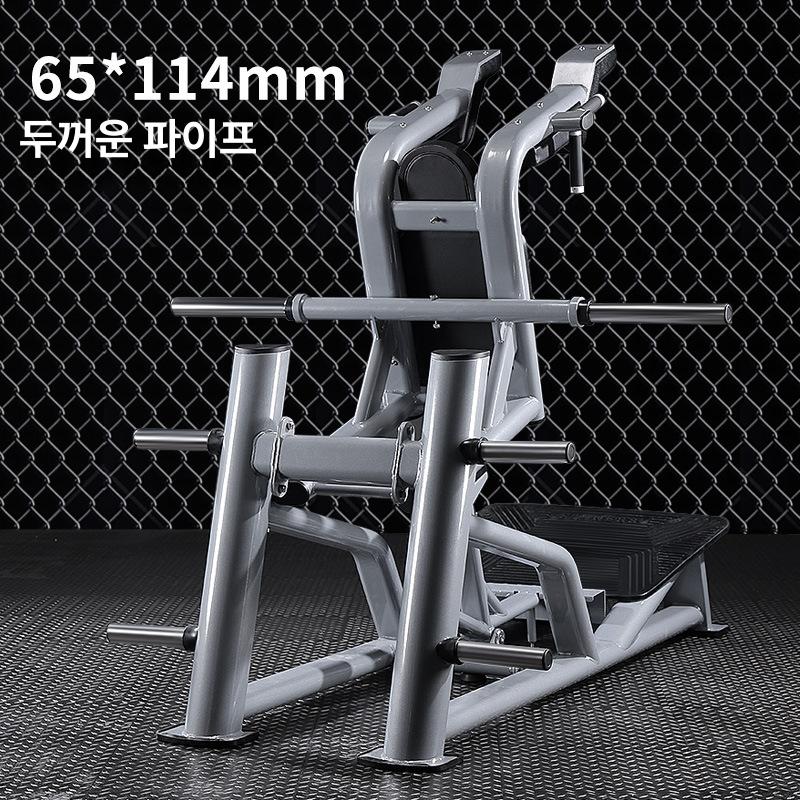 힙쓰러스트 힙딥 가정용 고강도 강철 프레임 플레이트 로드 허벅지 둔근 햄스트링 강화 실버 프레임 블랙 쿠션 - 상세 이미지 2