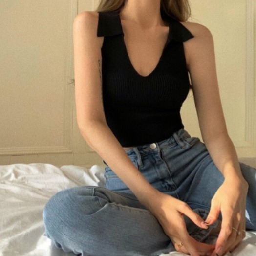 나 혼자 산다 544회 지효 민소매 티셔츠 섹시한 여름 의상 옷 패션 - 상세 이미지 2
