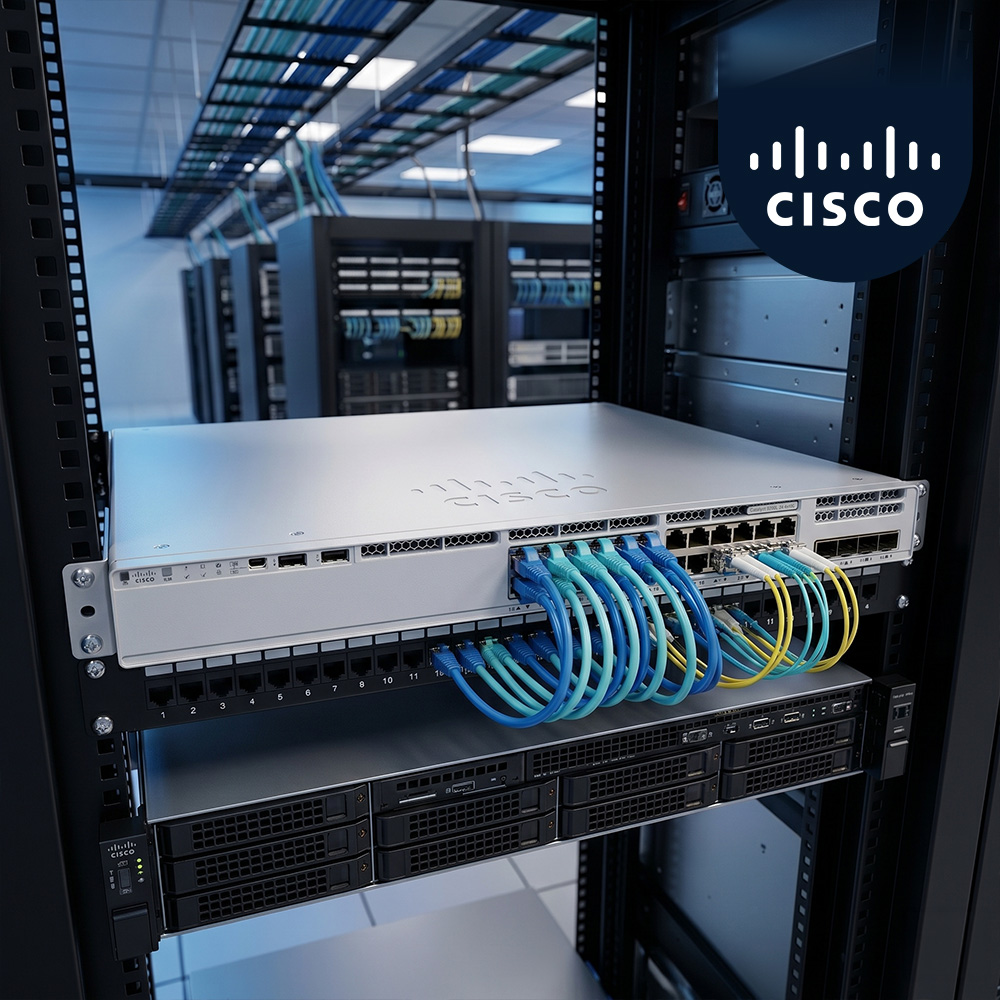 시스코 C9200L-24T-4X-E 24포트 10G 업링크 기업용 L3 관리형 스위치 - 상품 이미지