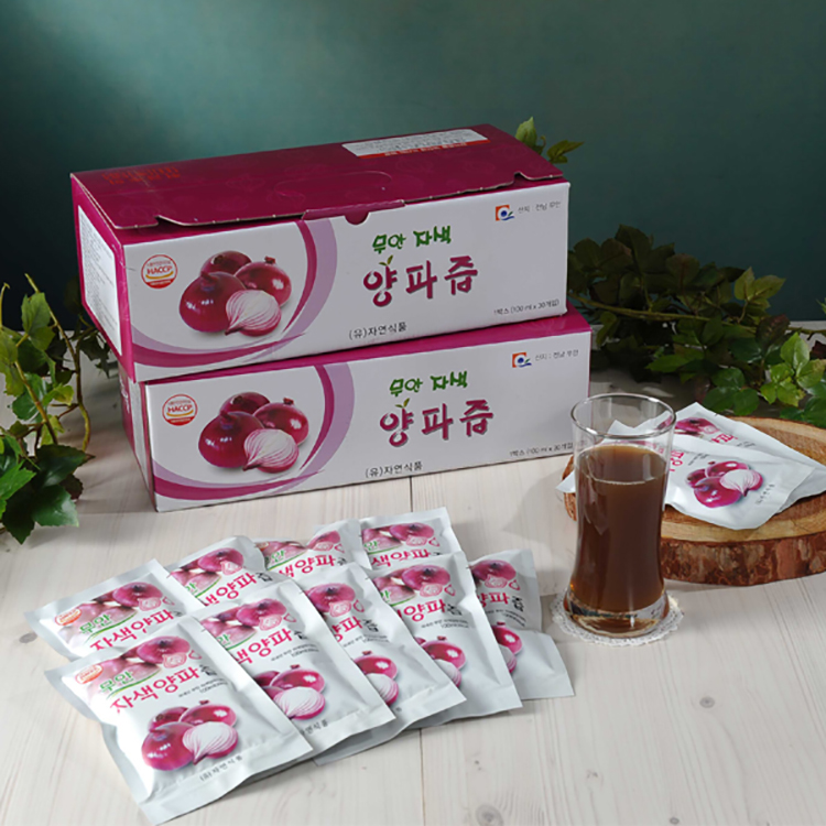 자연식품 무안 자색양파즙 100ml 60포 - 상품 이미지