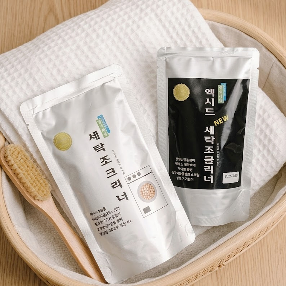 청정세상 세탁조 클리너 150g, 4개 통돌이 드럼 세탁기 청소 통세척 세정제 - 상세 이미지 4