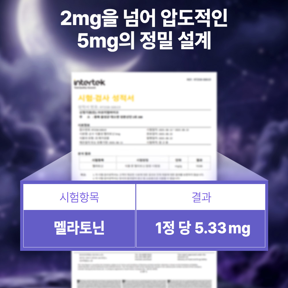 [신제품] 헬씨허그 식물성 멜라토닌 5mg 함유 프리미엄 고함량 30정, 1개 - 상세 이미지 5