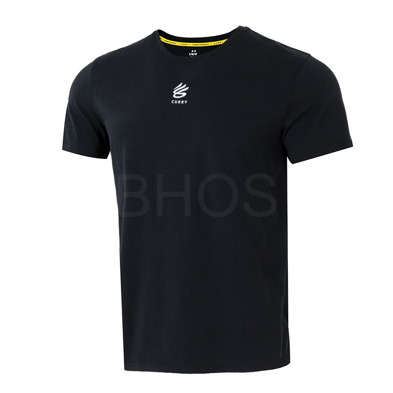 언더아머 Curry Hvyweight Logo 블랙 남성 티