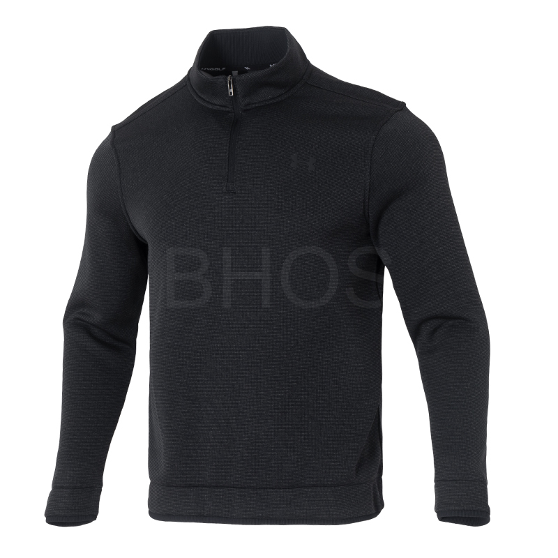 언더아머 UA Sweater Fleece QZ 블랙 남성 티