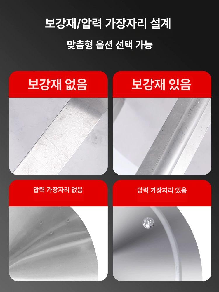 배기캡 연통 뚜껑 커버 삿갓형 굴뚝 스텐 파이프 방수캡 클램프 후드 가림막 후방 방풍 - 상세 이미지 4