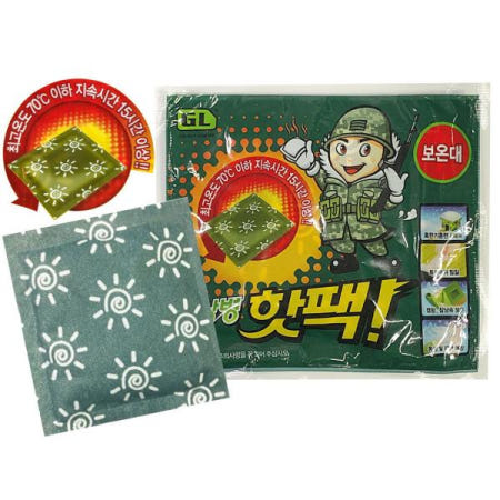 지엘 방한용품 주머니난로 대용량 군용 손난로 박상병핫팩(1P)보온대