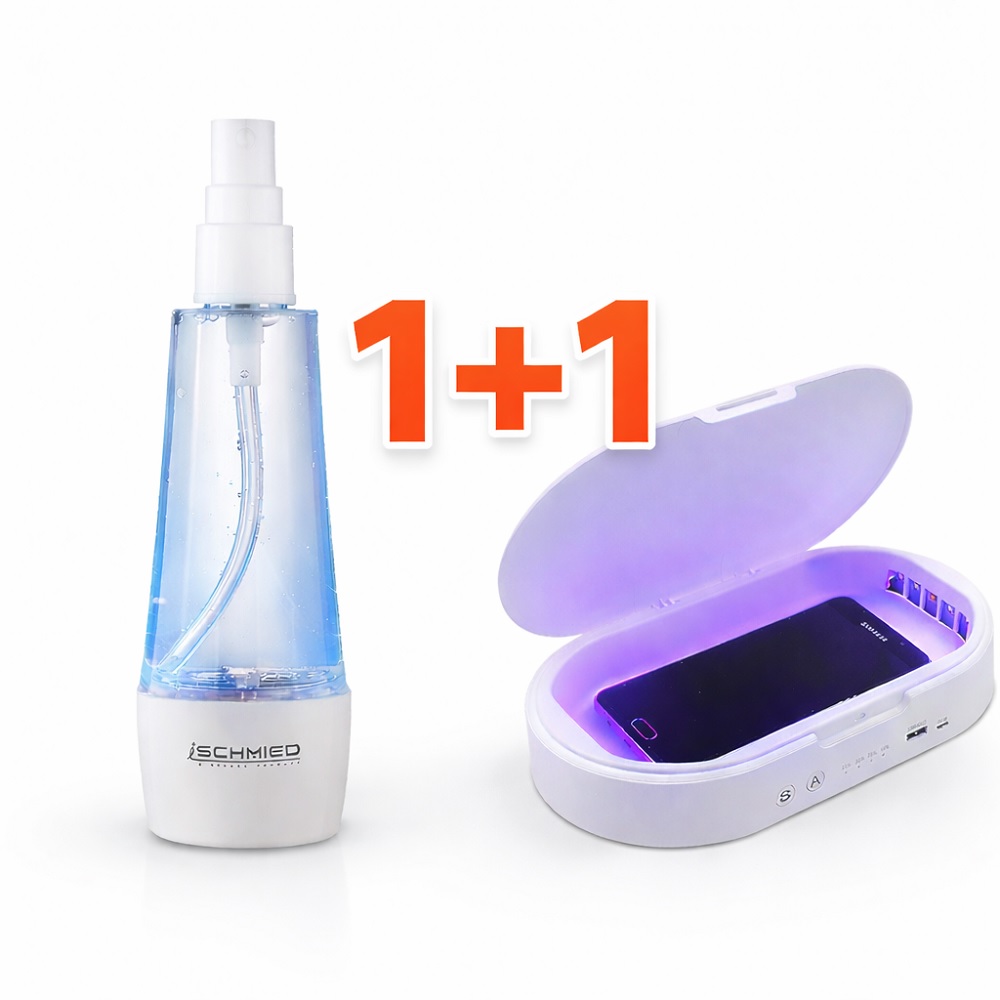 1+1 휴대폰 살균기 마스크 핸드폰 스마트폰 소독기 아이슈미드 SCM-UV100A - 상품 이미지
