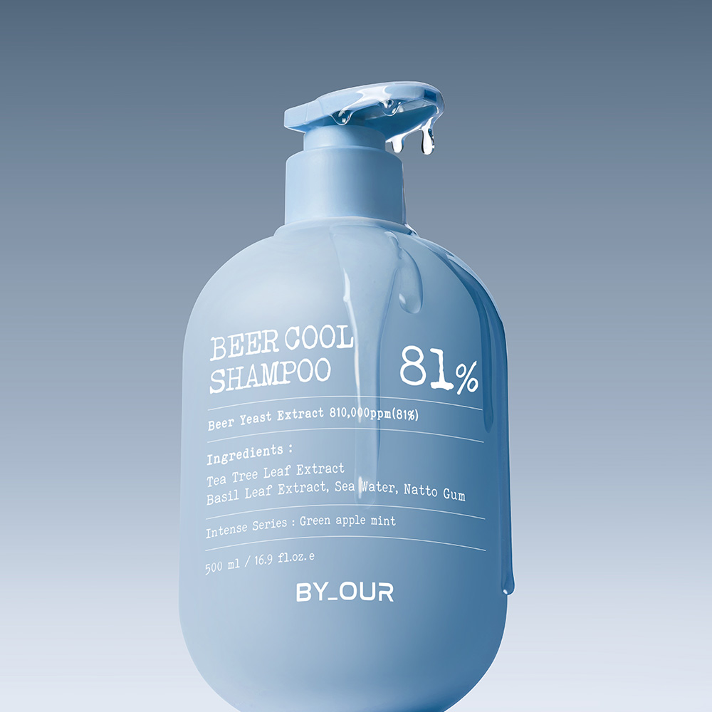 바이아우어 맥주효모 81만PPM 대용량 쿨링 탈모 샴푸 500ml, 1개 제품 이미지