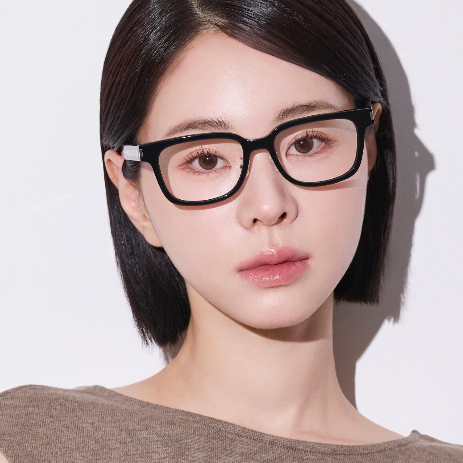 [슈퍼적립] 생로랑 안경 SL723 블랙 명품 클래식 사각 검정 투명 안경테 아시안핏 안경 - 상세 이미지 2