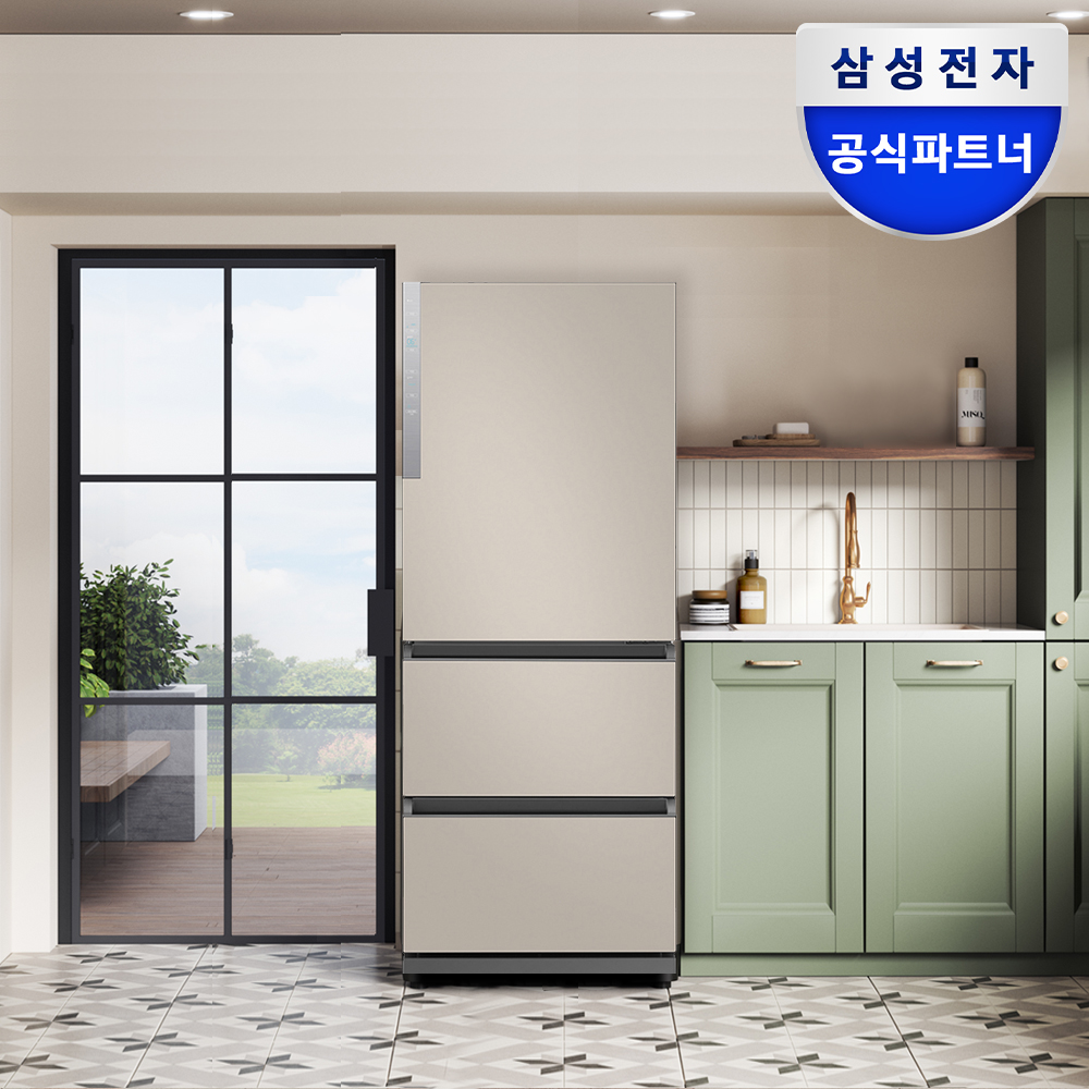 삼성 비스포크 김치냉장고 3도어 328L 초보자도 관리 부담 덜어주는 실속형 기능과 편리함