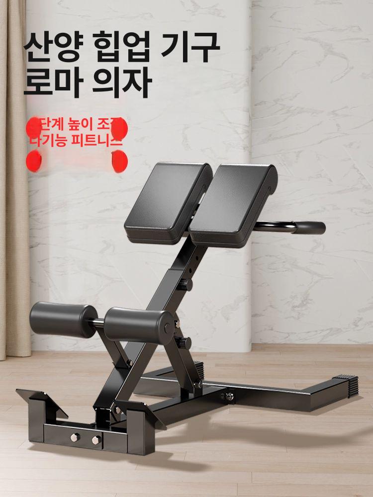 접이식 하이퍼 익스텐션 코어운동 허리 복근 힙업 근력강화 강철프레임 각도조절 튼튼한 스탠다드 모델 접이식 - 상품 이미지