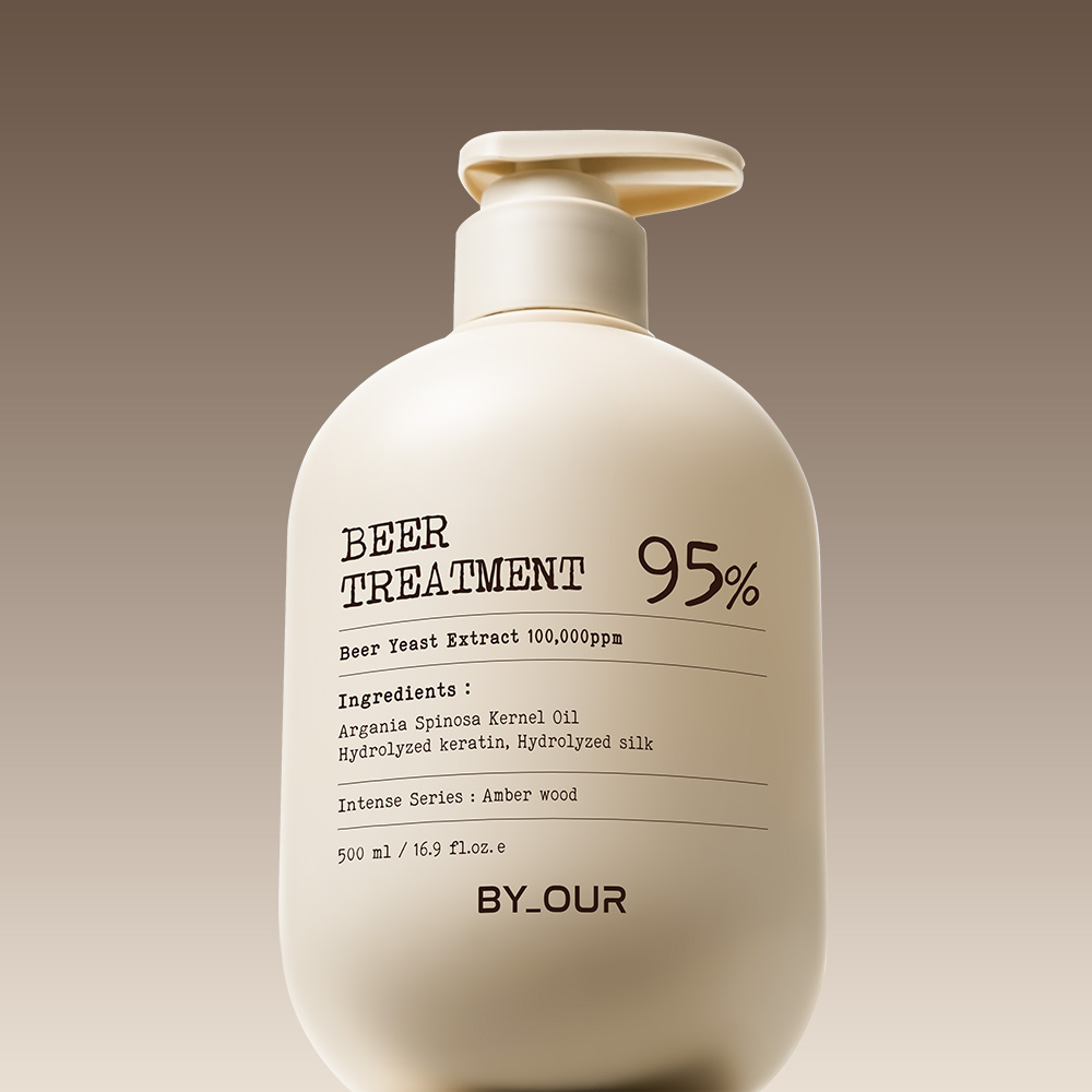 바이아우어 맥주효모 10만PPM 대용량 단백질 헤어팩 트리트먼트 500ml, 1개 제품 이미지