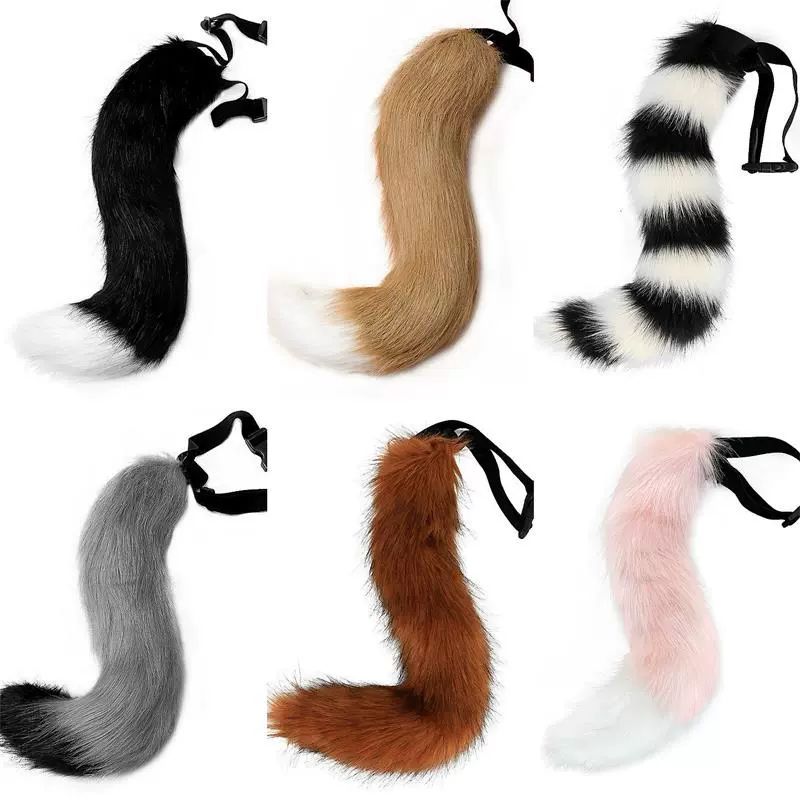 블루바구니 할로윈 코스프레 고양이 여우 코스튬 구미호 고양이 귀 꼬리 파티의상 촬영 소품 - 상품 이미지