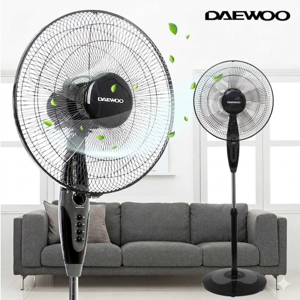 키큰선풍기 40cm 저소음 저전력 사무실 키높이 스탠드선풍기 블랙 - 상품 이미지