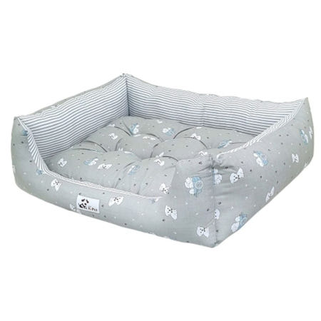 대진물산 사각 애견 침대 그레이 1P 강아지 고양이 쿠션 방석