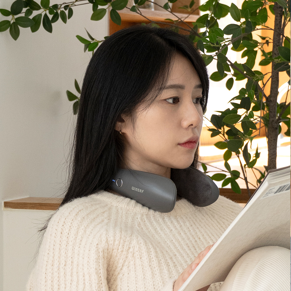 넥히터 휴대용 넥워머 WH-N1 온열 넥밴드 목 찜질기 발열 목난로 윈세프 이미지 8
