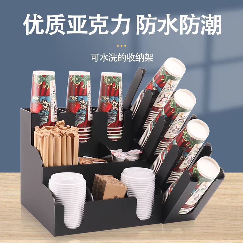 테이크아웃컵디스펜서 정리함 종이컵 뚜껑 카페 용품 - 상세 이미지 2