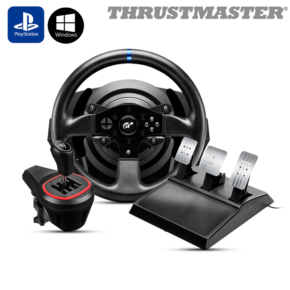 트러스트마스터 T300RS GT 레이싱휠, TH8S 쉬프터 패키지(PS5,PS4,PC용) PO - 상품 이미지