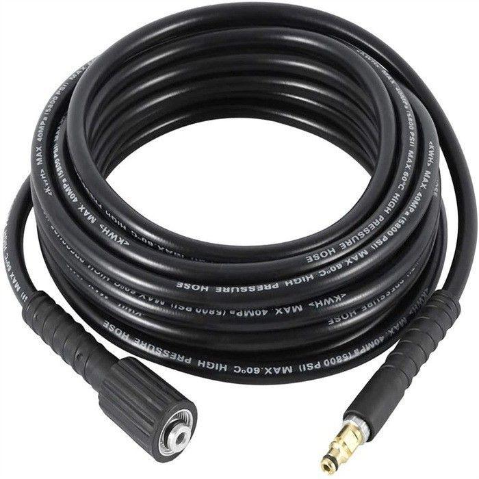 호환 카처 고압세척기 내압 40MPa 두꺼운 고압호스 M22 14mm 커넥터 3m 길이 오목 8m - 상품 이미지